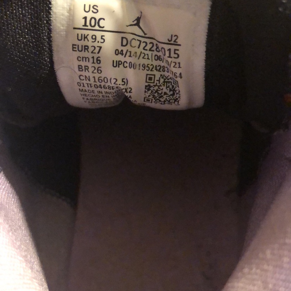 The Air Jordan 1 Mid SE TD ‘Houndstooth size 10c - Picture 5 of 6